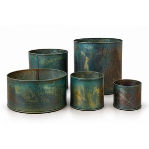 Wholesale Industrial Style Copper Finish Metal <b>Planter</b> with Sturdy Metal <b>Stand</b> Floor Standing Flower Pot for <b>Indoor</b> Plants - Product Image 3