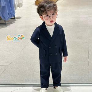 Ensemble habillé élégant pour enfants, idéal pour événements ou mariages, tenue d'hiver pour garçons, vêtements pour tout-petits, best-seller - Product Image 1