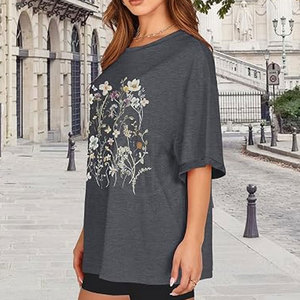 Oversize <b>Women</b> T <b>Shirts</b> Fashion Cotton <b>Loose</b> Fit Short Sleeve Casual Tops <b>For</b> <b>Women</b> Street Wear Online Clothing Sale - Product Image 4