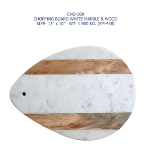 Tabla de Cortar de Lujo de Mármol y Madera Maciza, Plato Duradero para Preparación de Alimentos, Elegante Esencial de Cocina, Precio de Fábrica al por Mayor - Product Image 3