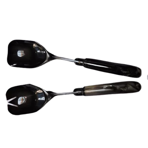 Luxe Bovine Flatware Tabletop Dinnerware Horn Salad <b>Server</b> or Salad Spoons Home & Restaurant Flatware Cutlery Gift Set - Product Image 2