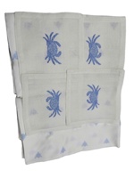 Mignons crabes de mer blanchis pour la décoration intérieure Motif amusant de technique tissée-pour l'espace de vie Nous acceptons les grosses commandes!