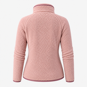 Chaqueta de Forro Polar Sherpa Acolchada Personalizada para Mujer |   Chaqueta de Invierno con Cuello Alto, Diseño Reversible, Forro de Borrego, Cortavientos - Product Image 4