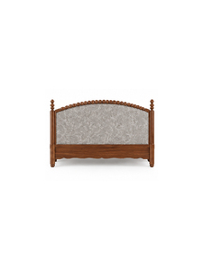 Traditional Platform <b>Bed</b> Queen Size with Woven Headboard and <b>Wooden</b> <b>Slats</b> Elegant Bedroom Furniture Antique Theme - Product Image 6
