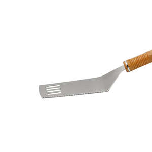 Cortador y Levantador de Pizza de 27 cm con Cuchilla de Acero Inoxidable y Mango con Textura de Madera, Herramienta de Cocina Duradera - Product Image 5