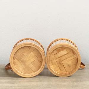 Portavasos de Bambú Tejido a Mano Ecológico, Precio Más Bajo, Accesorios de Comedor Naturales - Product Image 4