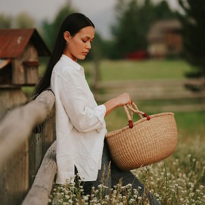 Panier en cuir marron fait main avec poignée, panier de rangement, vente en gros, écologique, fabriqué au Vietnam - Product Image 4