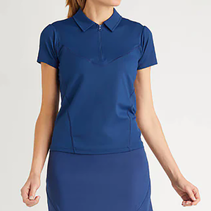 Camiseta Polo de Golf Personalizada al por Mayor para Mujer, Manga Corta, Cuello con Cierre, Cuello Camisero, Poliéster y Elastano - Product Image 5