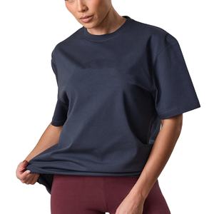 Camisetas personalizadas de 240 gsm para mujer, de algodón, corte ajustado, con logo personalizado, serigrafía, ropa de moda de verano, suministro de fábrica. - Product Image 1