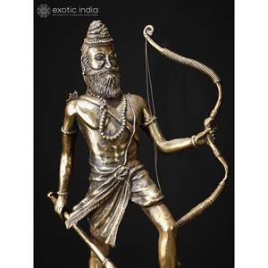 Sculpture originale Seigneur Parashurama 15 \" - Product Image 3