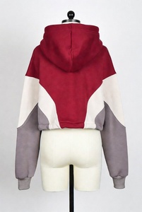 Customized Women's Oversized High Quality Casual Women Cropped Hoodies Custom Label Crop Top Hoodies - Product Image 2