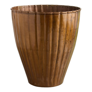 Pot de fleurs rustique en métal avec motif circulaire, finition sculptée à la main, pour la décoration des plantes de jardin, jardinière artisanale en solde - Product Image 6