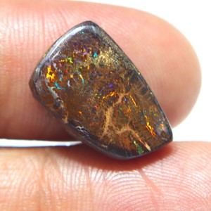 Ópalo Boulder Australiano Hecho a Mano, Piedra Natural de Ópalo Boulder Koroit Australiano, Cabujón Suelto para Joyería, Gema - Product Image 2