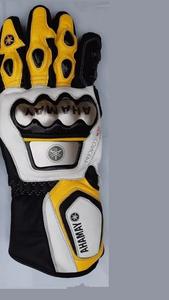 ถุงมือหนังสำหรับขี่มอเตอร์ไซค์ยามาฮ่าสำหรับผู้ชาย – ถุงมือขี่มอเตอร์ไซค์แบบมีรูระบายอากาศพร้อมแผ่นป้องกันข้อศอกแบบแข็ง - Product Image 3