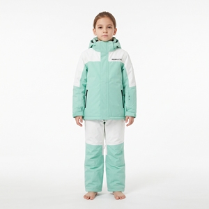 Traje de Esquí para Niños y Niñas, Impermeable, Cortavientos, Cálido y Transpirable, con Capucha de Orejas de Conejo, Traje de Snowboard de Poliéster - Product Image 4