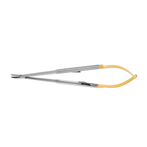 Curved Castroviejo Perma Sharp Needle <b>Holder</b> 18 cm Surgical Dental Microsurgery Instrument Stainless Steel Suturing Tool - Product Image 4