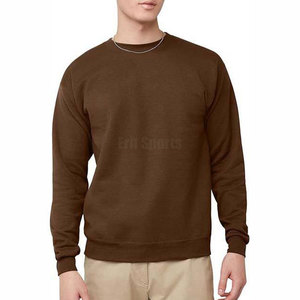 Outdoor Street Wear Basics Winter Casual Solid Eco-Friendly Breathable Cotton/Polyester O-Neck <b>Pullover</b> <b>Men</b> Regular Sweatshirt - Product Image 2