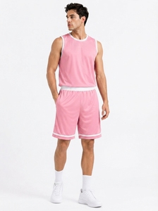 Professional Team Basketball Clothing Set Lightweight 100% Polyester Sports Jersey Shorts Moisture Control Technology Customized - Product Image 2