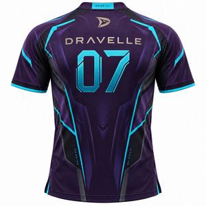 Jersey de Esports Amethyst Cyber Armor, Uniforme Premium para Equipos de Juego, Color Turquesa Reflectante, Personalizado para Torneos - Product Image 2