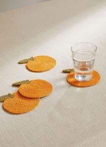 Handmade <b>Beaded</b> Durable Modern Design <b>Coaster</b> Set Cute Fruit Table Decor Drink <b>Coasters</b> Uttar Pradesh KANT K PRIVATE LIMITED - Product Image 4