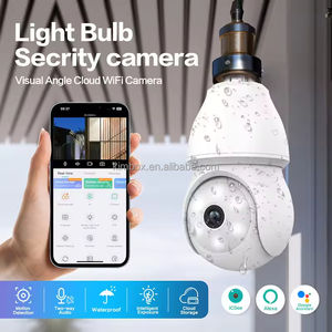 Caméra WiFi E27 2MP ICSee |   360 °   Caméra sans fil PTZ avec éclairage |   Caméra IP de sécurité intelligente pour la maison avec vision nocturne - Product Image 2