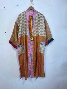 5 100 Piezas Kimono Vintage de Seda Pura para Mujer, Estilo Hippie Bohemio, Elegante, con Estampado Floral, para Primavera y Verano - Product Image 6