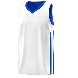 Camiseta de baloncesto reversible con logo personalizado para unisex, producto más vendido al por mayor, camiseta de baloncesto en color sólido. - Product Image 2