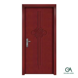 Puerta Interior Moderna de Madera Sólida China GA-27L con Diseño de Nudo Chino para Villa, Tamaño Personalizado Directo de Fábrica - Product Image 3