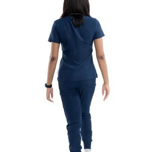 Uniforme Médico Elegante para Mujer, Último Diseño, Uniforme de Enfermería, Tela de Algodón y Poliéster de Alta Calidad, Servicio OEM - Product Image 2