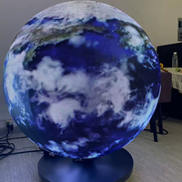 Écran sphérique LED personnalisé en direct d'usine, affichage LED 360 degrés en couleur, écran boule LED pour publicité intérieure et extérieure