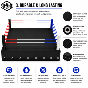 Couverture de tapis de ring de boxe professionnelle pour entraînement en salle de sport, toile de combat en caoutchouc, tissu de protection pour ring de boxe - Product Image 3