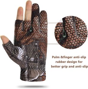 Hunting Gloves Fingerless Gloves Pro Anti-Slip Sun Protection Hunting Outdoors - Product Image 3