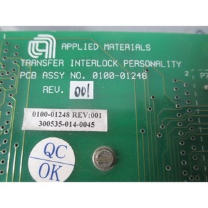 AMAT 0100-20458 Carte de circuit imprimé (PCB) d'interverrouillage de chambre PVD/IMP - Équipements et pièces semi-conductrices d'occasion fiables à l'échelle mondiale - Product Image 1