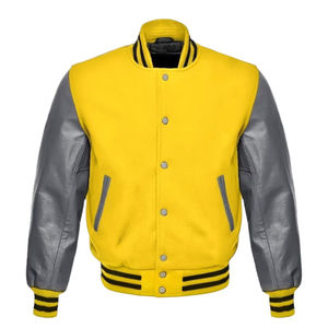 Chaquetas Varsity Impermeables Unisex de Talla Grande para Hombre, Cálidas para Invierno, Manga Larga, Color Sólido, Diseño Transpirable Personalizado 2026 - Product Image 1