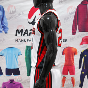 Conjunto de Uniforme de Baloncesto Sublimado con Malla Transpirable, Diseño Personalizado, Absorbe la Humedad, Nombre del Jugador Bordado, Tallas Grandes - Product Image 3