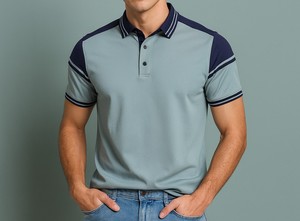 Polo de golf décontracté pour homme, imprimé, léger, à manches courtes, respirant, extensible dans les quatre sens – Collection Été 2026 - Product Image 2
