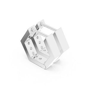 Pendientes de Aro Redondos de Plata de Ley 925 con Circonita, Joyería Ligera y Elegante para Mujer - Product Image 4