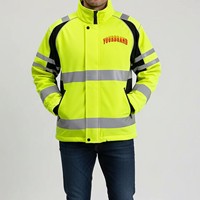 Veste de sécurité réfléchissante OEM ODM, vêtements de travail haute visibilité pour le personnel de logistique et d'entrepôt