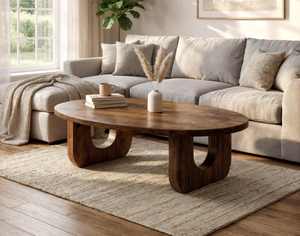 Meubles de salle à manger uniques et personnalisés, style antique et moderne, table basse en bois de manguier, table à manger en bois massif, dernière collection. - Product Image 1
