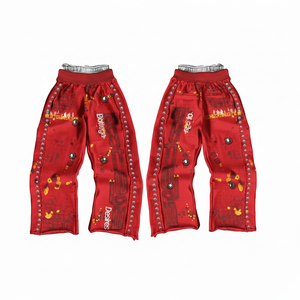 Pantalones Deportivos de Lona Estilo Vintage Personalizados, Efecto de Pintura en Aerosol Colorida, Ecológicos, Transpirables, Cómodos, Joggers Deportivos Personalizados - Product Image 4