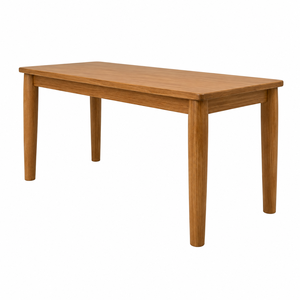 Mesa de Comedor Rectangular Moderna Escandinava de Madera de Teca Sólida, Ecológica, Impermeable, con Patas de Madera, Diseño Estable para Muebles del Hogar - Product Image 3