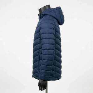 Women's <b>Quilted</b> Jacket Solid Color Hooded Full Sleeve Zipper Closure Winter Warm Polyester <b>Wadding</b> Regular Length - Product Image 2
