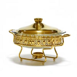 El plato para calentar comida de diseño más vendido, con elegancia metálica, transforma el servicio ordinario en una hospitalidad de lujo. - Product Image 1