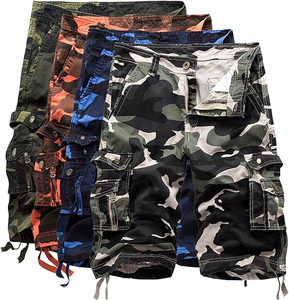 Shorts cargo en toile tissée pour homme, avec cordon de serrage, coupe décontractée, vêtements de travail, coupe-vent, respirant, 100% coton, grandes tailles, service OEM - Product Image 6