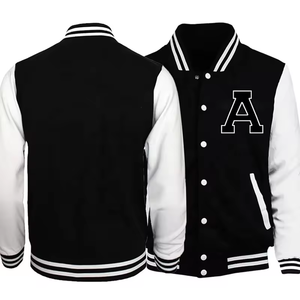 Custom Men's Varsity Jacket Premium Wool Blend Letterman Coat Rib Knit Collar Private Label OEM ODM Wholesale Outerwear - Product Image 1