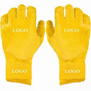 Guantes de Bateo Verdes con Logotipo de Rayo, Acolchados de Cuero, Ambidiestros, para Entrenamiento, Unisex, Adulto, con Cierre de Gancho y Bucle - Product Image 5