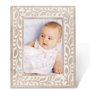 Antique Style Handmade Wood Photo <b>Frame</b> Rustic Vintage Decorative Display for Home Office Table Shelf Classic Look Finish - Product Image 3