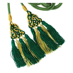 Cinturones litúrgicos de alta calidad con borlas redondas planas de color dorado para uso textil doméstico, alambre de hilo metálico - Product Image 3