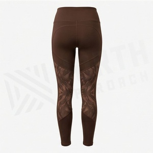 Leggings décontractés tricotés taille haute confortables pour femmes, avec logo personnalisé, respirants, pour le yoga, faible MOQ, polyester, OEM/ODM – Grande Vente - Product Image 2