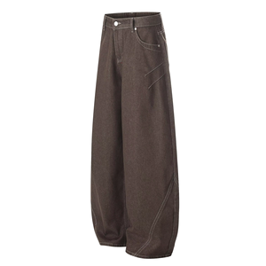 High Quality Men's Casual Loose <b>Straight</b> <b>Leg</b> <b>Trouser</b> Men’s <b>Cargo</b> Work Streetwear Wide <b>Leg</b> for Men - Product Image 1